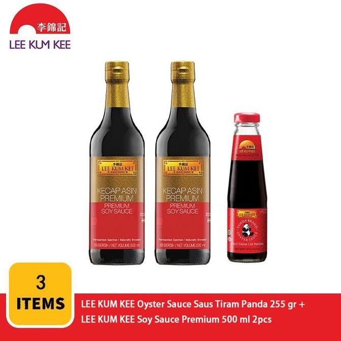 

Promo LEE KUM KEE Soy Sauce 500ml + Oyster Sauce 255g | Bundle Bumbu Masakan Ori