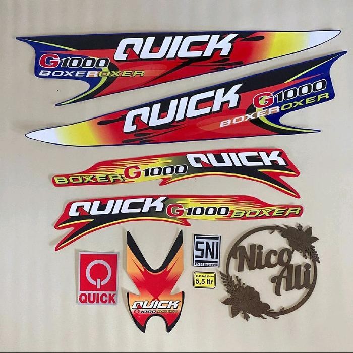 AS Stiker Rangka Traktor Quick Boxer