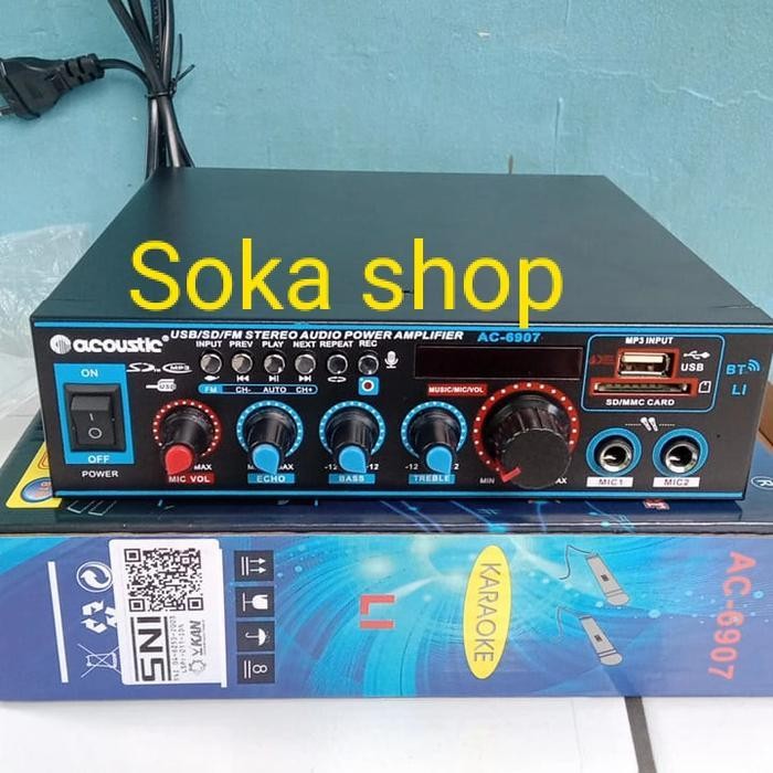 Amplifier karaoke ACOUSTIC AC-6907 Bluetooth USB SD karaoke
