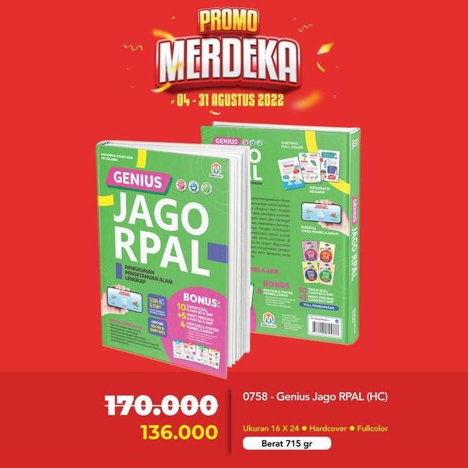 Hot Sale Buku Genius Jago Rpal (Hc) Kode 8505