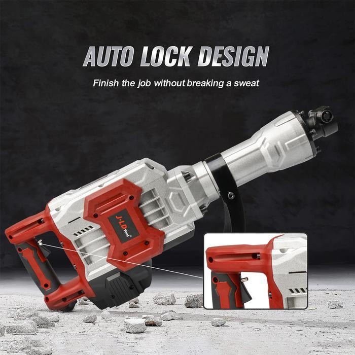 MPS JLD Mesin Jack Hammer Bobok Beton 1800W Demolition Hammer 100% Baru Asli Promo Gratis Pahat Paha