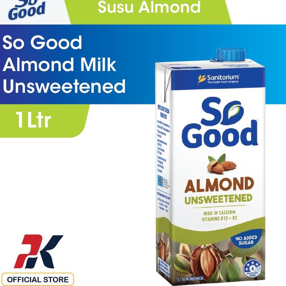 

So Good Almond Milk Unsweetened 1 Ltr