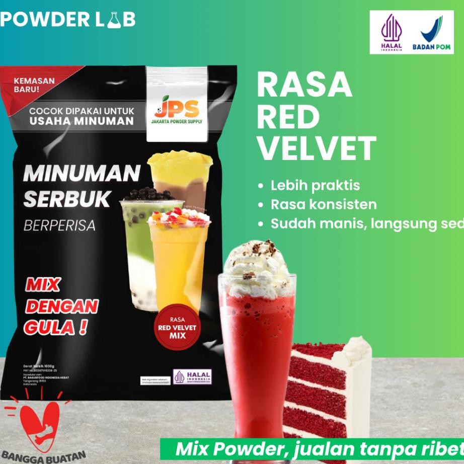 

Bubuk Minuman Jps Rasa Red Veet Mix 1 Kg Powder Drink Mix