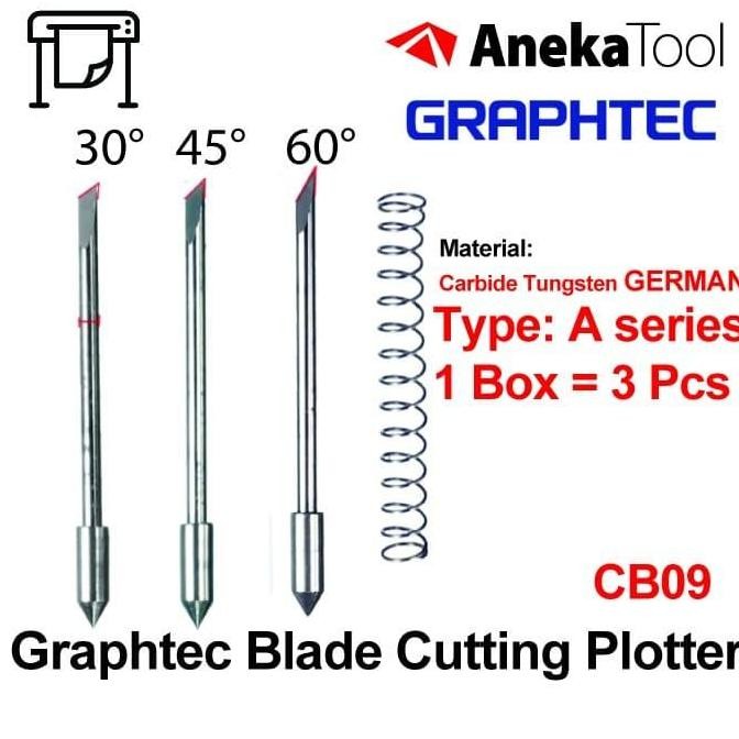 

Pisau Cutting Sticker Graphtec Blade - A Series (Baja Carbide German)