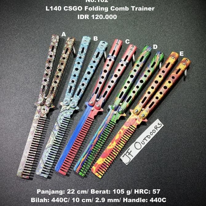 Balisong L140 Csgo Folding Comb Trainer