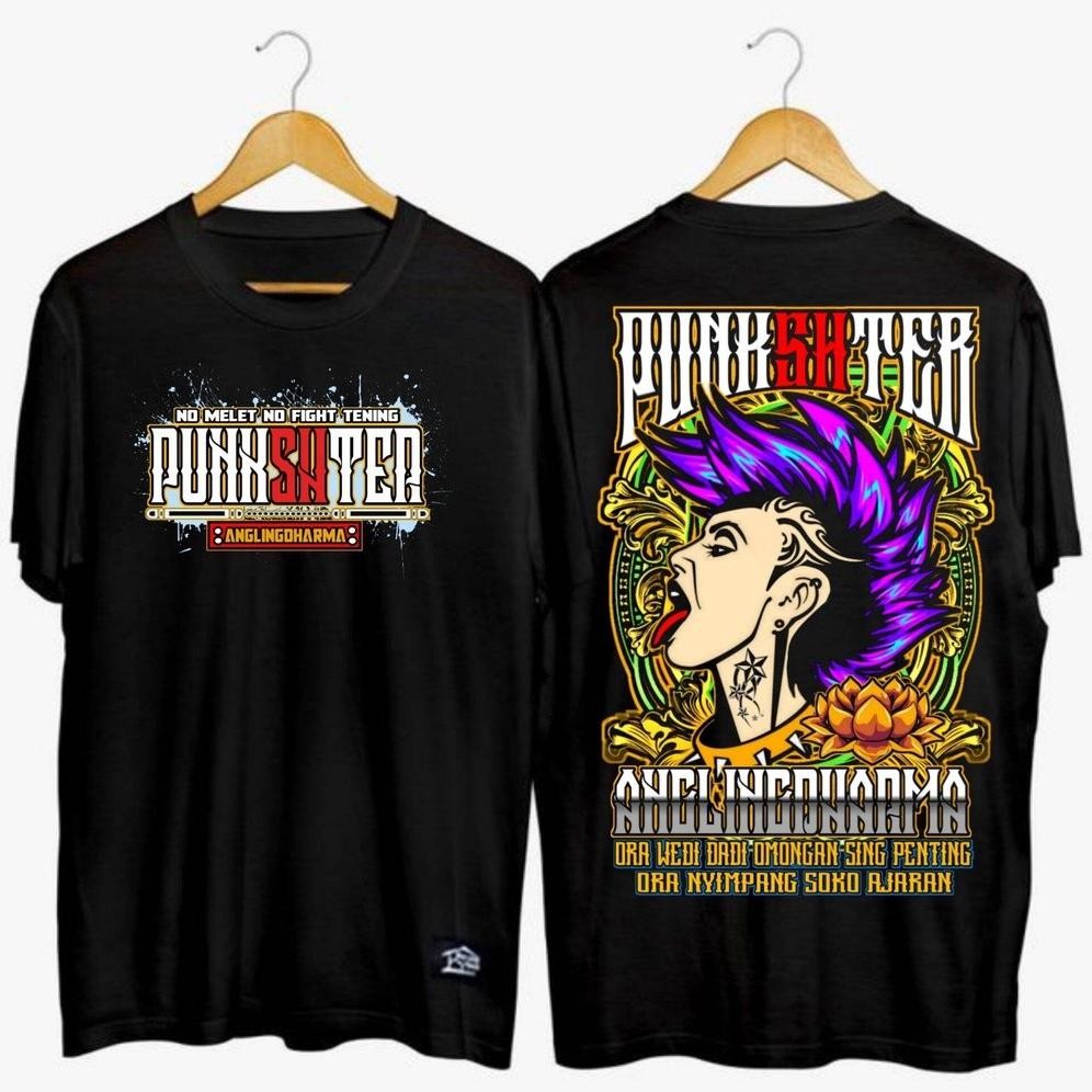 Promo Kaos Psht Punkshter Angkling Darma 30S Cotton Combed Kaos Pria