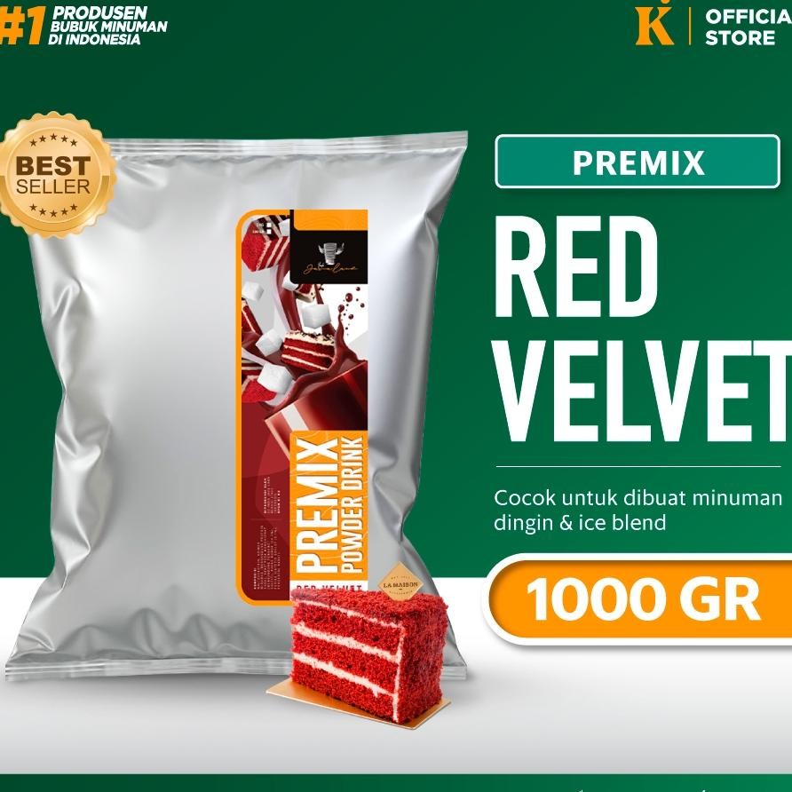 

Bubuk Minuman Bubble Drink Powder Rasa Red Veet Mix Sugar 1 Kg