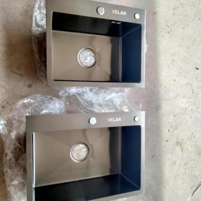 kitchen sink Handmade 6045 velar Hitam / kitchen sink 6045 Black velar L88S