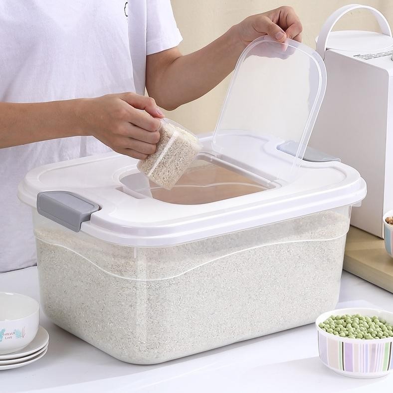 Rice Bucket Beras Anti dan Serangga 5kg/20kg Tempat Beras Dispenser Beras