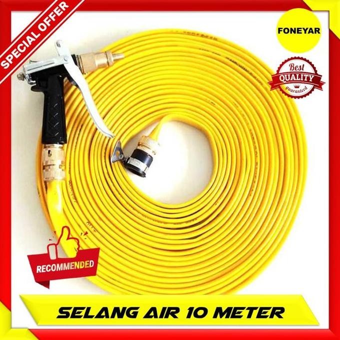 Selang Air Elastis Fleksibel Gulung Gulungan Dengan Semprotan 10 Meter LL