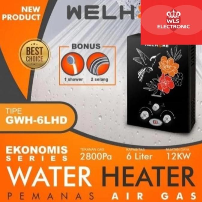 Water Heater Gas Welhome Gwh-6Lkd Promo
