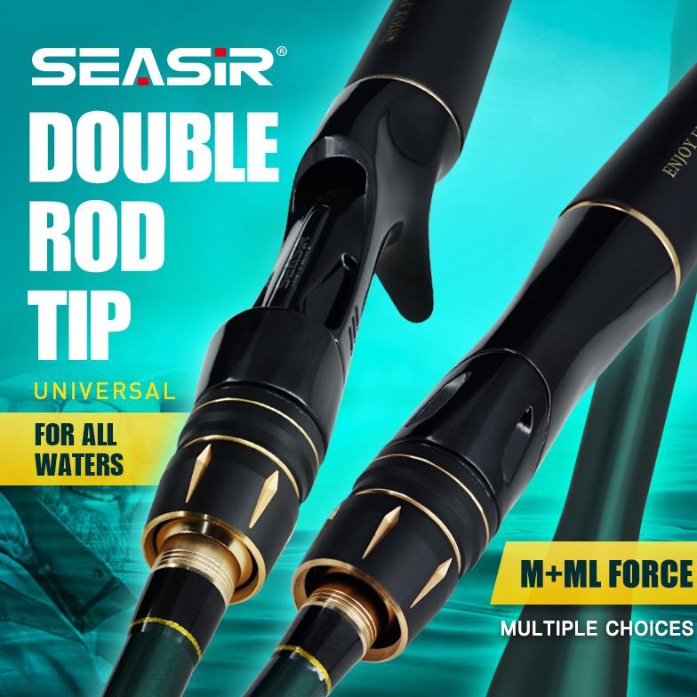 [OFFICIAL] SEASIR Dark Dragon II Joran Fishing Rods, M/ML Two Rod Tips Spinning BaitcastingJoran pan