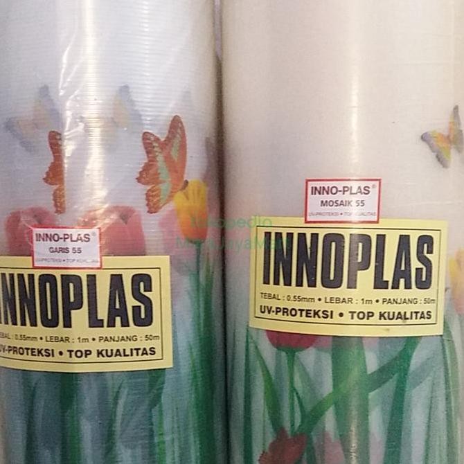 Fiber Plat Penutup Pagar Innoplas Motif Tulip