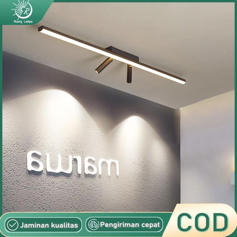 Lampu Hias Strip Panjang dengan Lampu Plafon Minimalis Lampu Sorot Lampu Plafon LED aSt