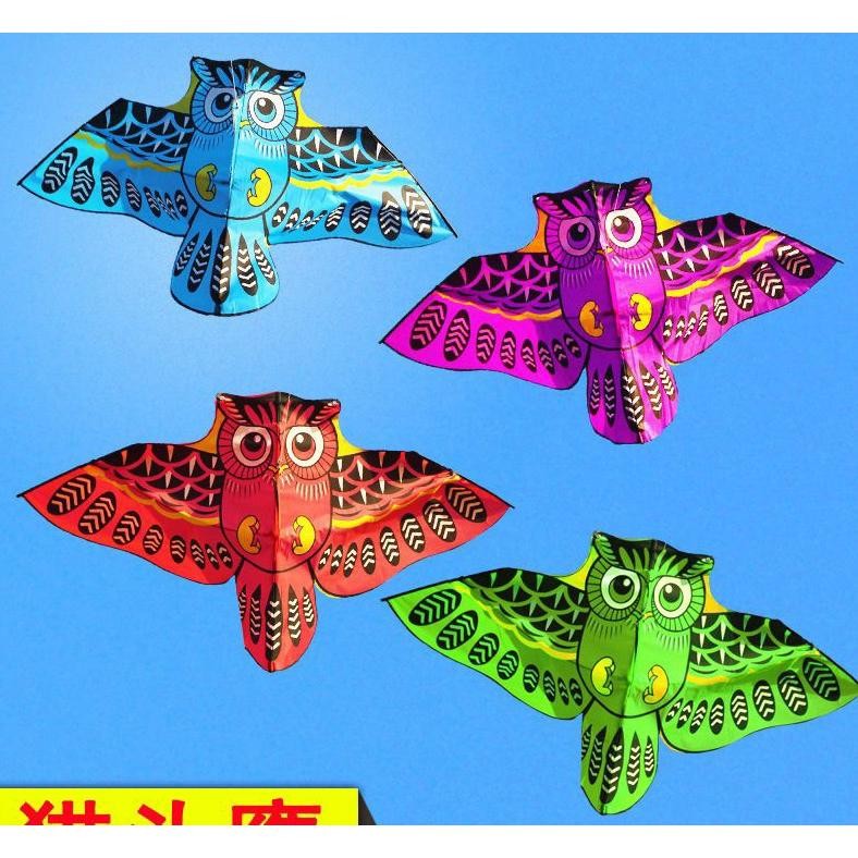 sd-46 fh-46 Layangan TERMURAH Parasut Burung Hantu Owl / Kakaktua/ Kelelawar +-1,5meter BESAR (Lipat