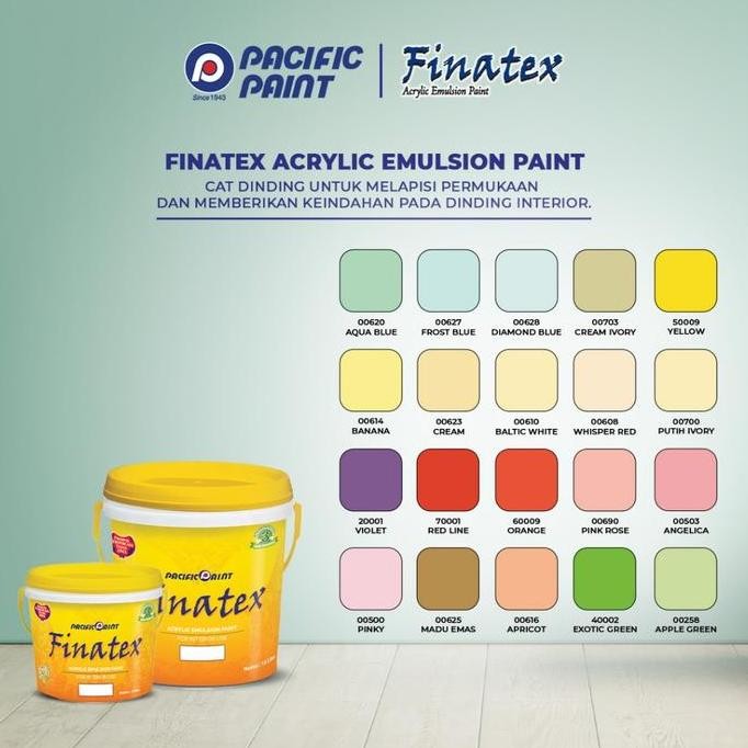 JUAL RUGI Finatex Acrylic Emulsion-Cat Dinding Interior- MADU EMAS-5kg