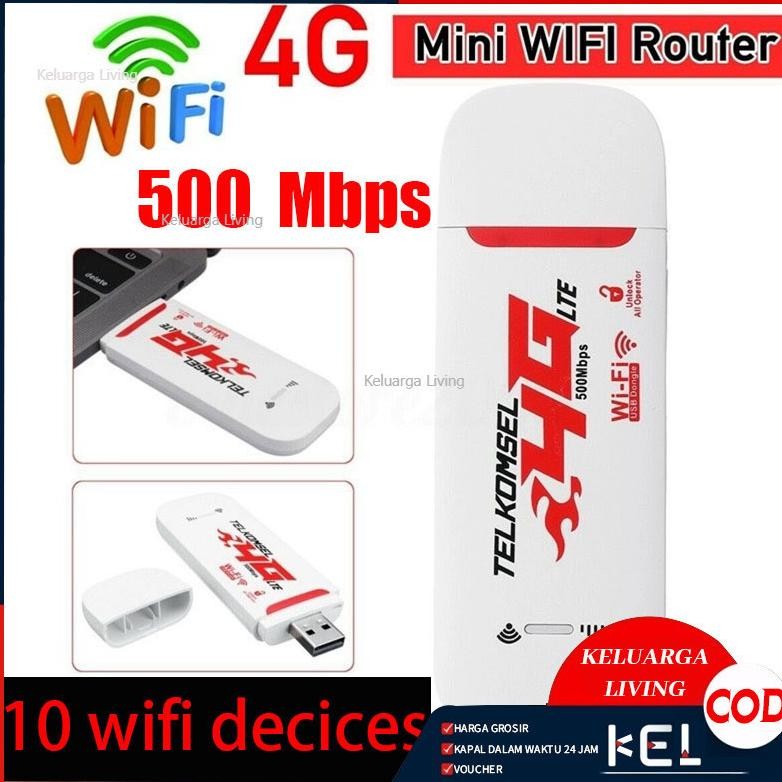 Modem Wifi 4g All Operator Modem WIFI USB 500Mbps 4g LTE Wi-Fi portabel All Operator LTE Modem USB M