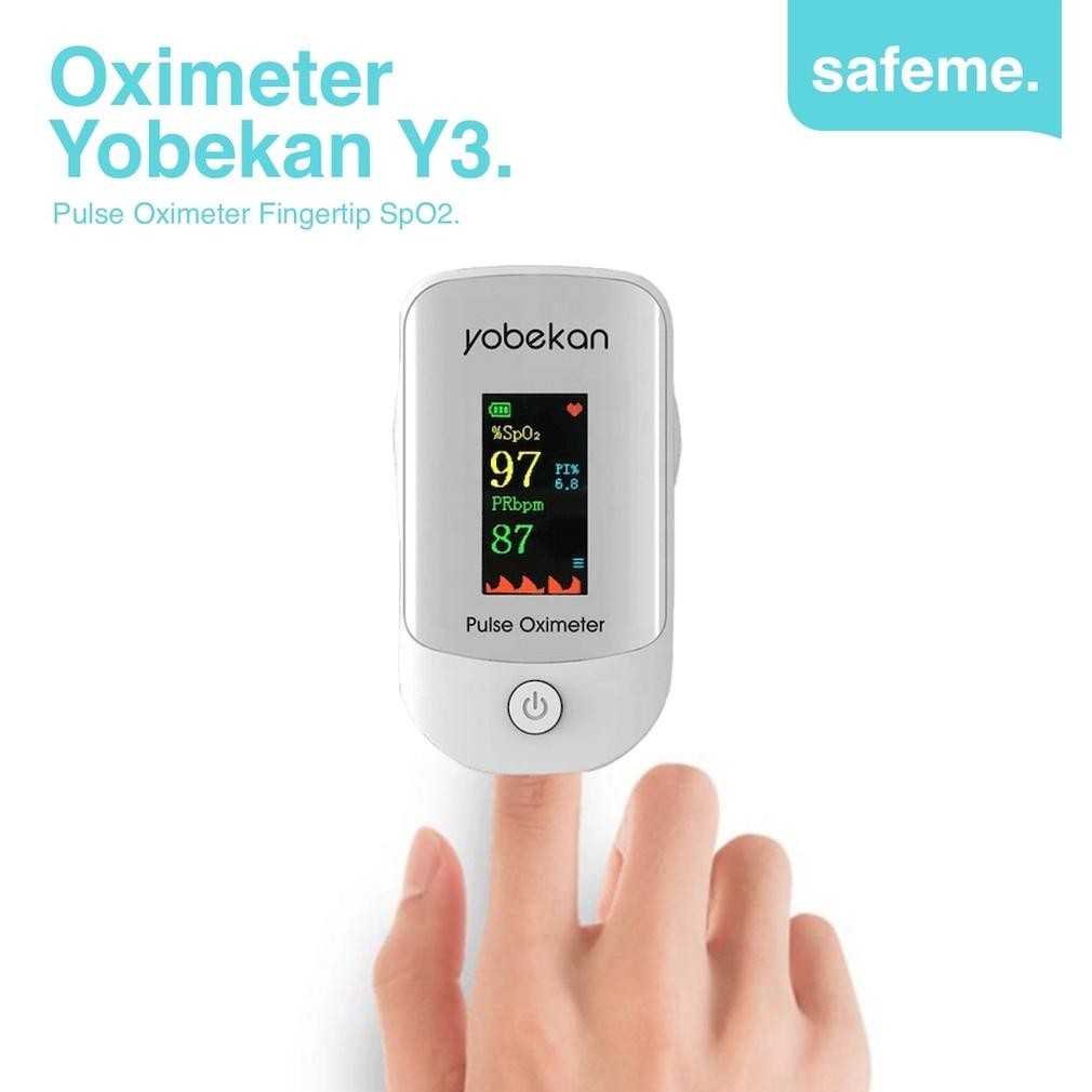 Fingertip Pulse Oximeter Yobekan YBK303 Alat Pengukur Saturasi Oksigen SpO2 aSt