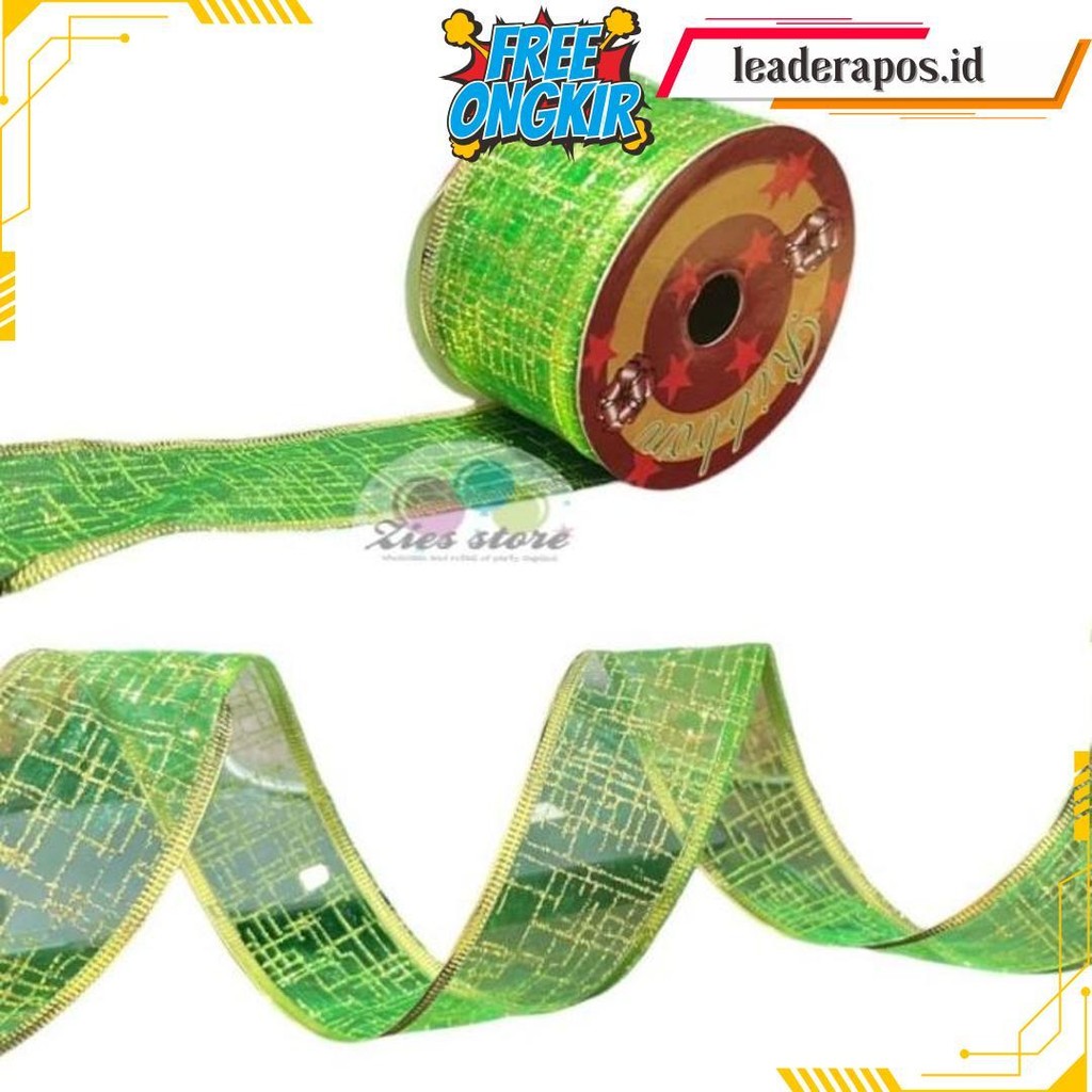 

Pita Natal Rol / Dekorasi Hiasan Pohon Natal / Pita Kawat Motif 2,7 M Termurah Banget