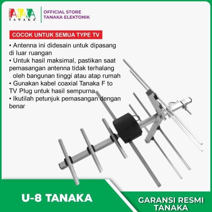 NEW TANAKA Antenna Outdoor Digital UHF U8