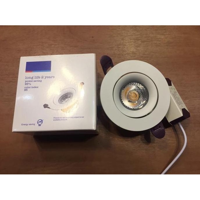 TERBARU - Downlight LED COB 7watt 3000k