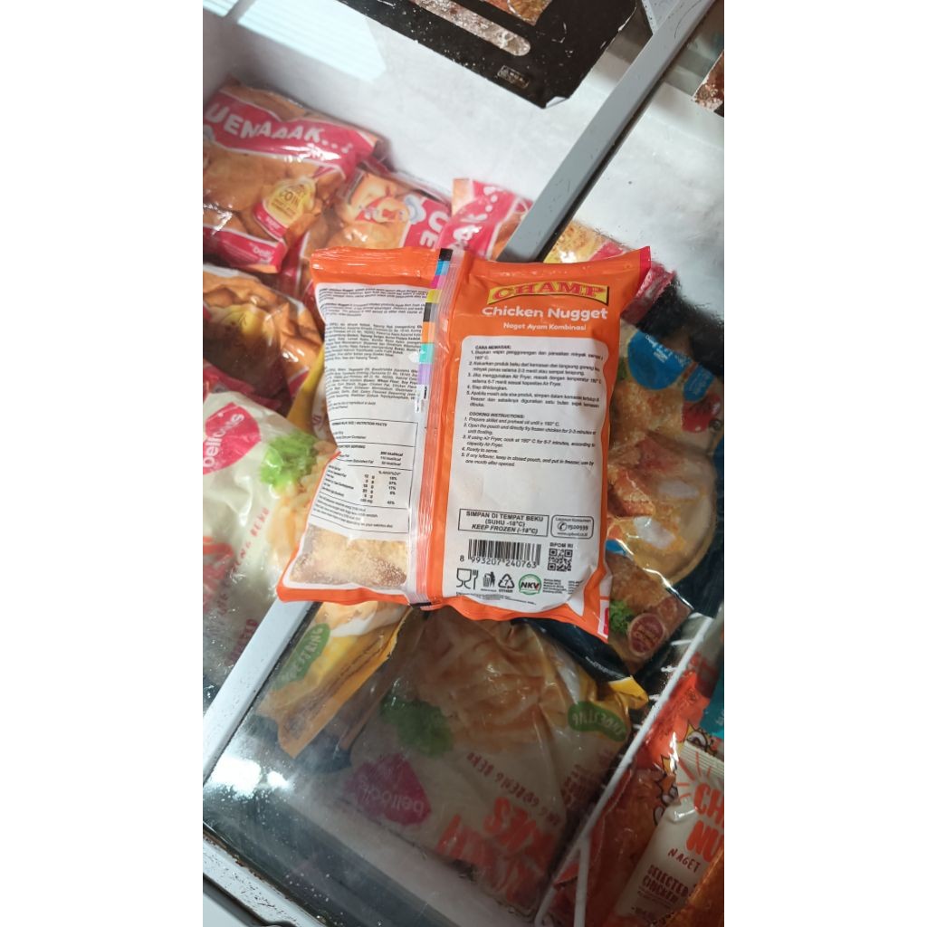 

Juragan Zabir Jos chicken Nugget camp 500g kombinasi