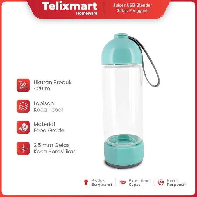 TERMURAH - Extra Set Gelas & Cup USB Blender Portable KONKA KJ-60U2