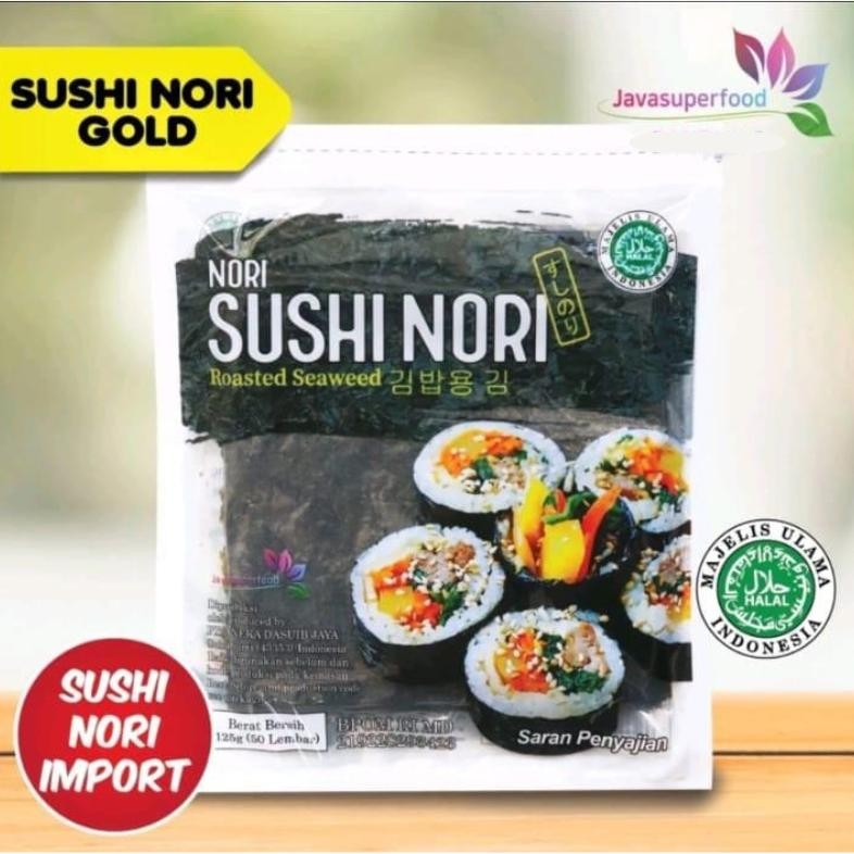 

Sushi Nori Roasted seaweed Rumput laut Panggang korea isi 5/10/20/50 lembar HALAL aSt