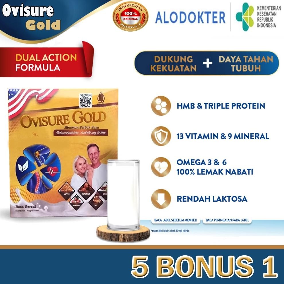 

Paket 5 Box Ovisure Gold ORIGINAL USA - Susu Untuk Pengobatan Tulang Dan Sendi Terbaik aSt