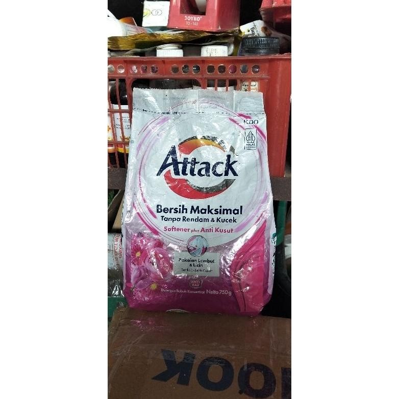 Termurah Attack Detergent Bubuk + Softener 750Gr - 800Gr