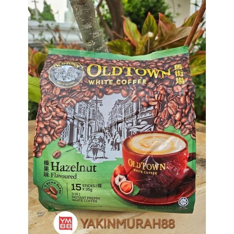 

KOPI OLD TOWN HAZELNUT 3IN1 WHITE COFFEE MALAYSIA ISI 15 SACHETS aSt