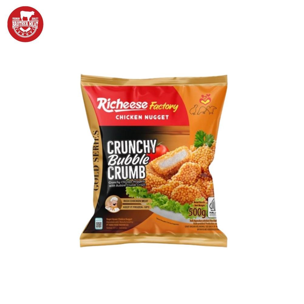 

Richeese Factory Chicken Nugget Crunchy Bubble Crumb 500gr, Brothermeatshop aSt
