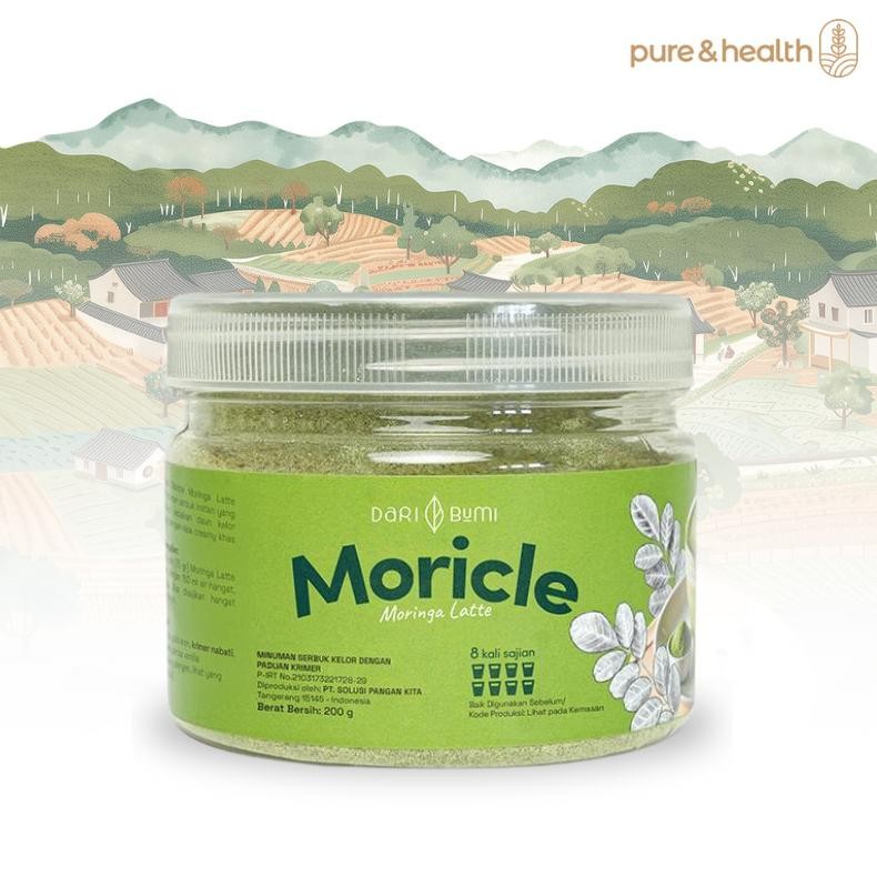 

Moricle Moringa Latte Dari Bumi- Daun Kelor Bubuk Minuman Latte 200 Gram aSt