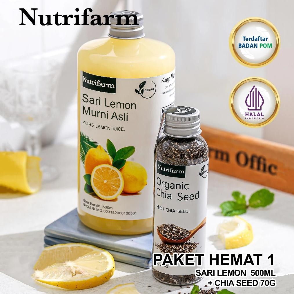 

Paket Hemat 1 Sari Lemon 500 ML dan Chia Seed 70 GRAM aSt