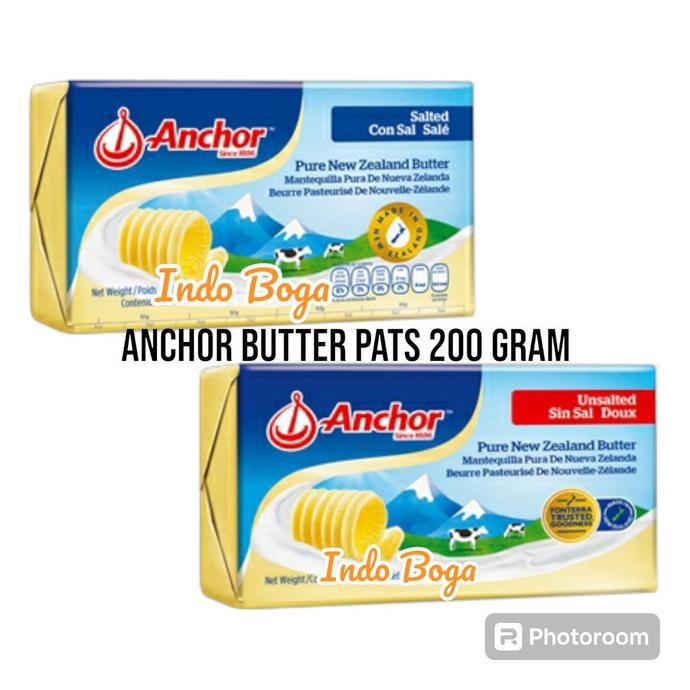 

Anchor pats butter unsalted / salted 200 gram aSt