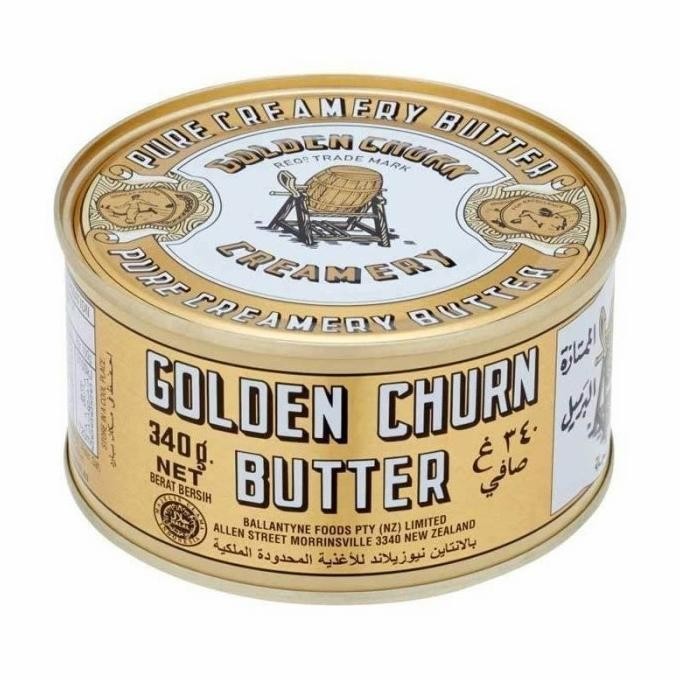 

Golden Churn Butter 340gr / Pure Creamery Butter New Zealand EXP TERUPDATE 2026 aSt