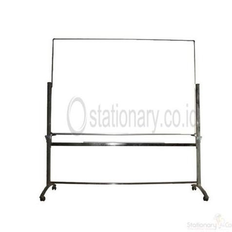 

Papan Whiteboard Magnetik Stand Kaki Double Face SAKANA Uk. 120 x 240