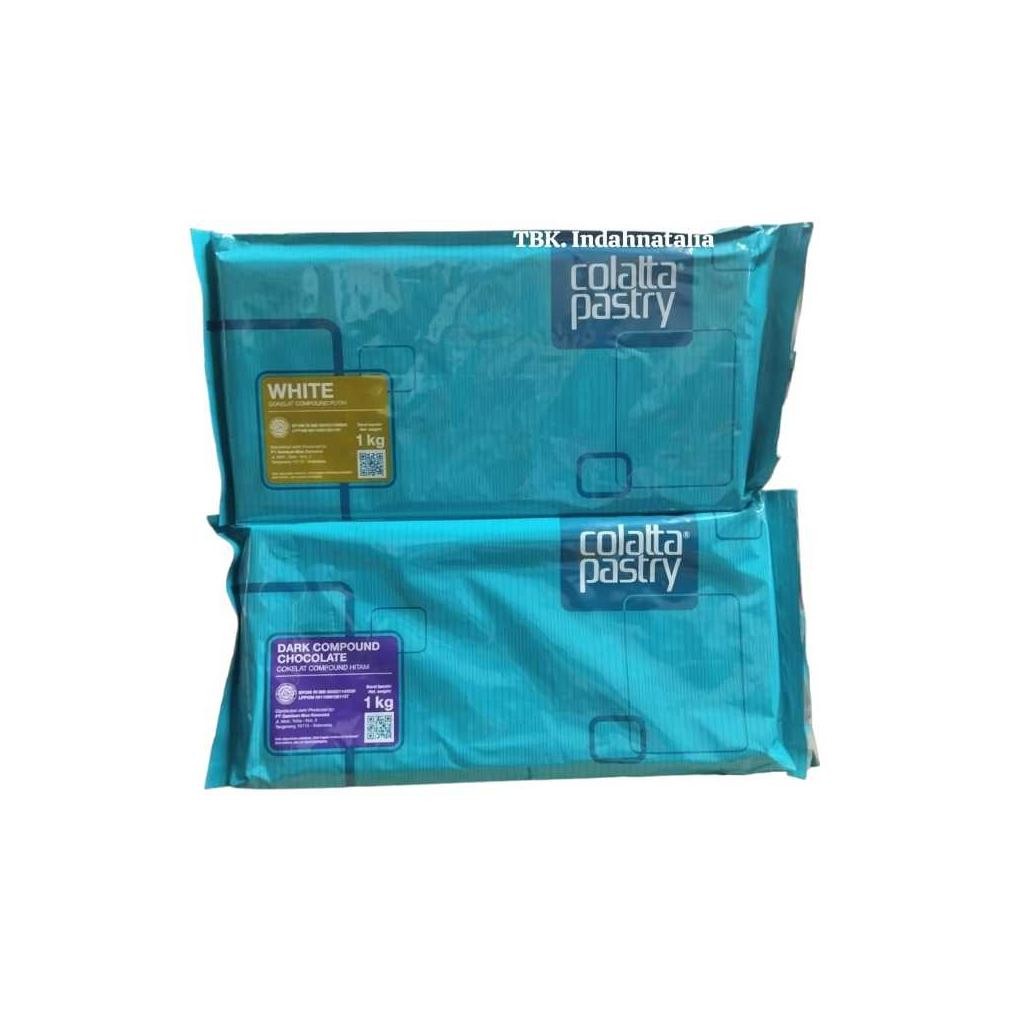

COLATTA PASTRY 1 Kg - DARK & WHITE CHOCOLATE COMPOUND - COKLAT BLOK 1Kg aSt