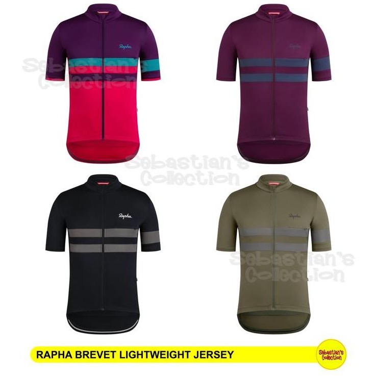TERLARIS - Rapha Men's Brevet Lightweight Jersey Original - Rapha Jersey Original