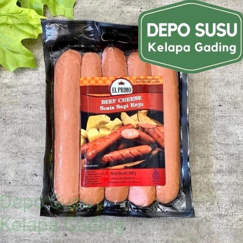 

El Primo 500gr Beef Cheese | Bratwurst | Pastrami Pre Sliced | Daging Sapi Sosis Halal BPOM Frozen Food Breakfast Sausage Chicken Frankfurter Picnic Bockwurst Rasher Smoked Pepperoni Salami Bakso Wagyu Meatball Ayam Beku Garlic 500 Gr Gram 360gr aSt
