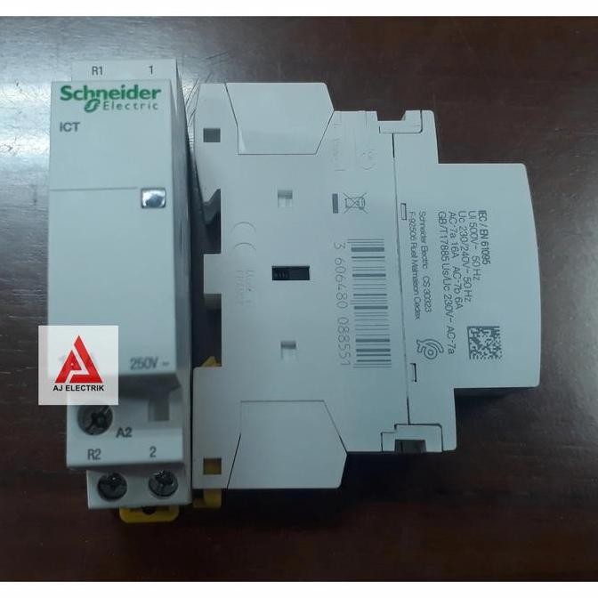 Schneider Kontaktor 1 Phase 16Ampere 2No / Ict Din A9C22712 Premium