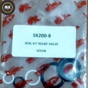 Sealkit Relief Valve Sk200-8 Seal Kit Relief Valve Kobelco Sk200-8 Vit Harga Khusus