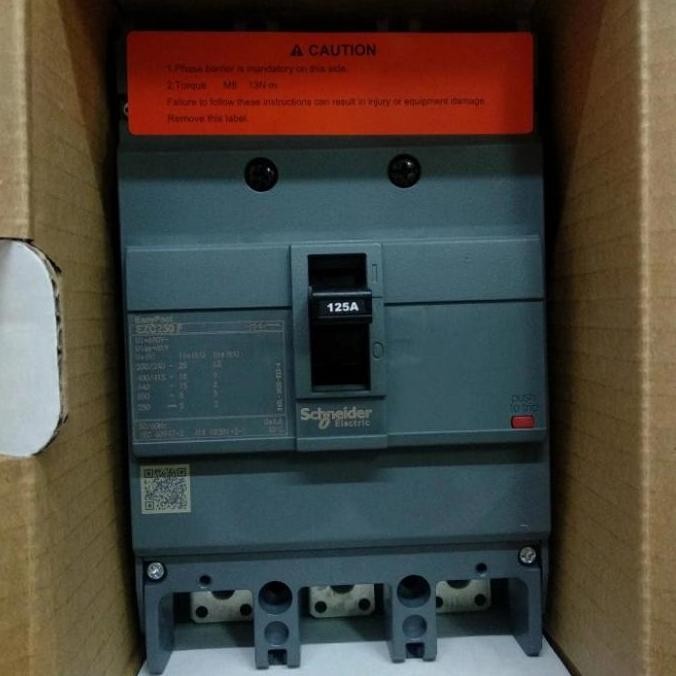 Breaker Mccb Ezc250F 18Ka 125 Ampere Schneider Best Seller