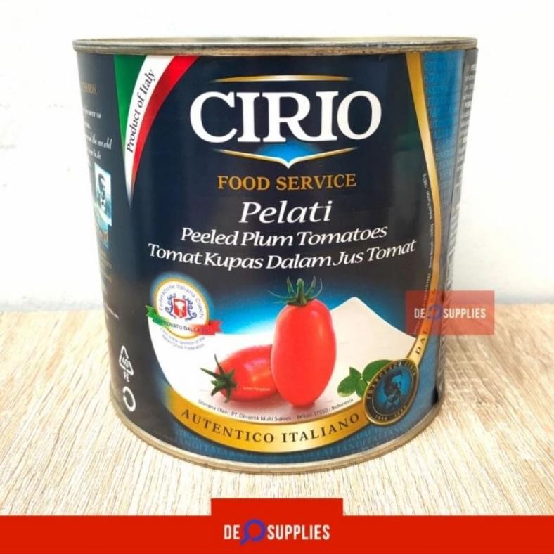

Cirio Peeled Tomatoes Pelati 2.5kg - Tomat Kupas Italy Plum 2500gr aSt