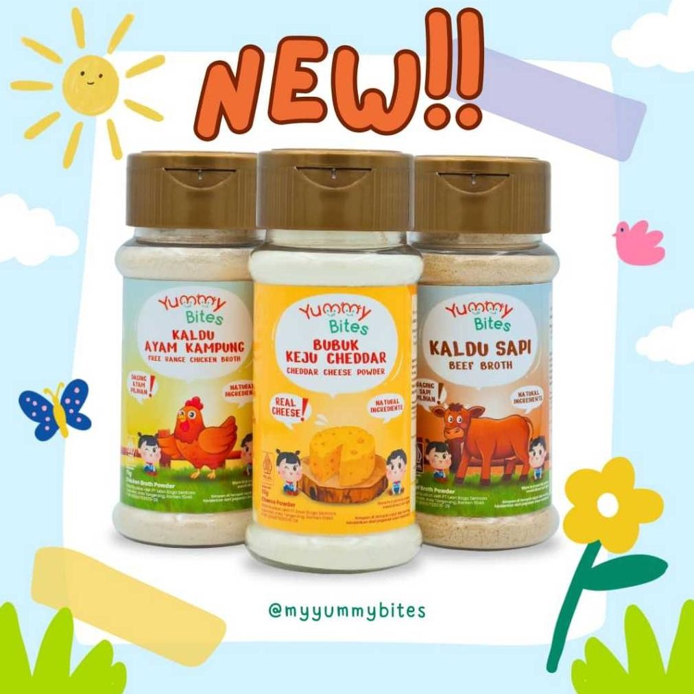 

Yummy Bites Kaldu Bumbu MPASI Bayi 50gr / Beef / Chicken Broth for Baby aSt