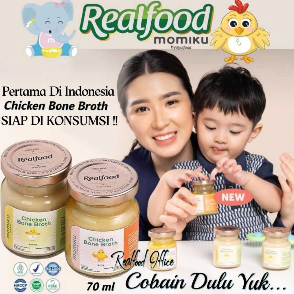 

Realfood Momiku Chicken Bone Broth ( Mpasi Kaldu Tulang Ayam ) RO aSt