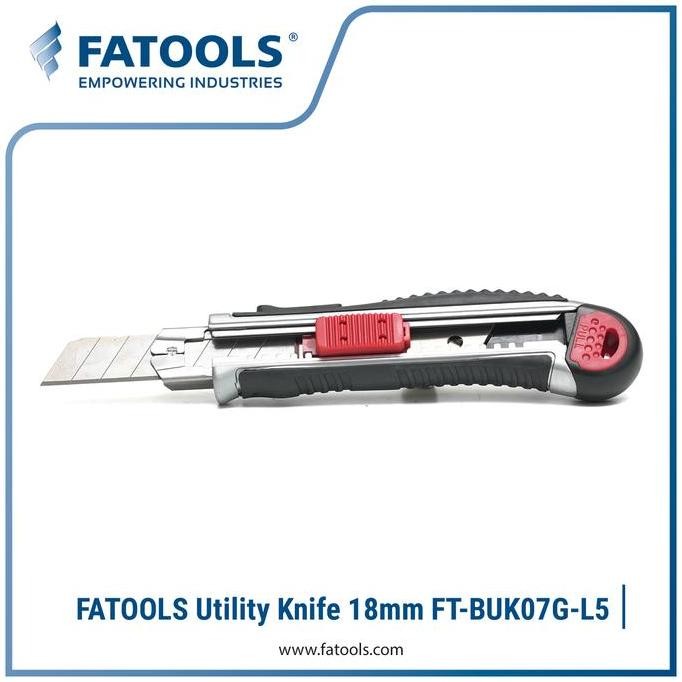 

FATOOLS BUK07G-L5 Utility Knife 18MM Cutter Pemotong Kardus Kertas