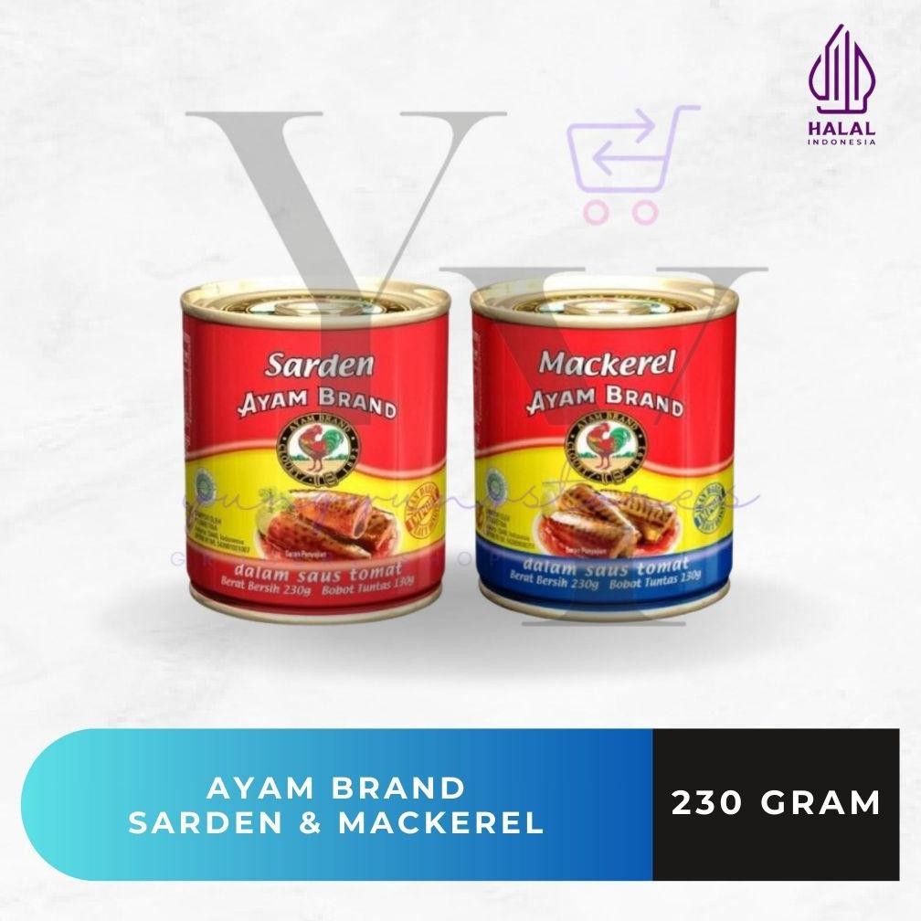 

Ayam Brand Sarden / Mackerel Tomat 230 gram aSt