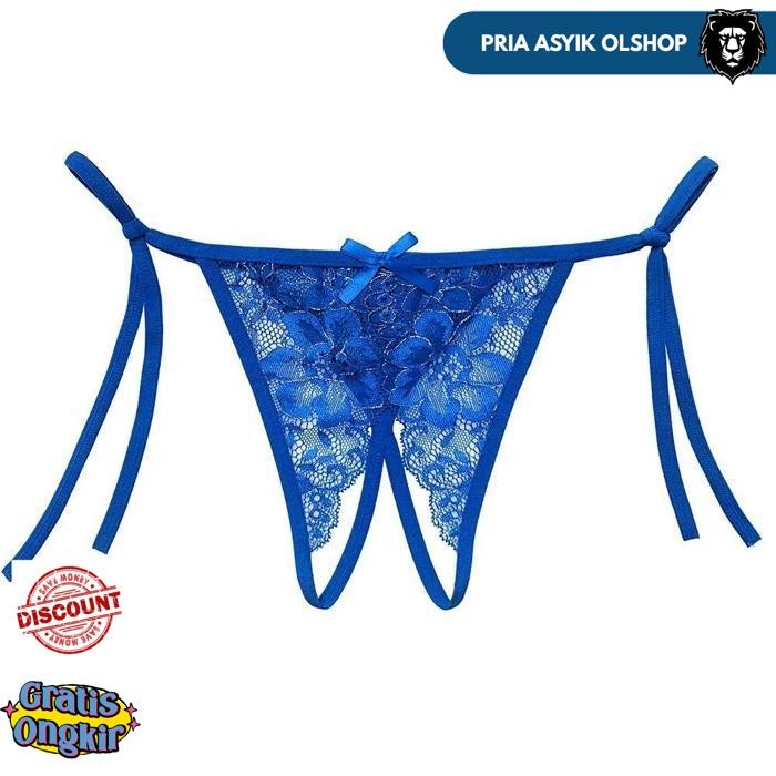CELANA DALAM WANITA TRANSPARAN SEXY HOT OPEN CROTCH G STRING LOW WAIST THONGS C250 BY PRIA ASYIK OLS