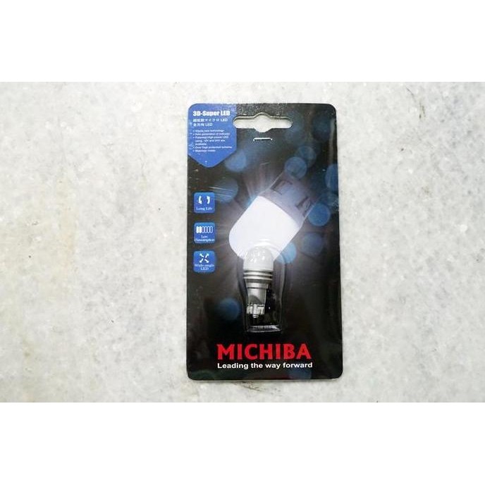 Murah Michiba Bohlam Lampu Led T16 3D